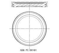 Pistone motore fortemente anodizzato 028 PI 00161 000 MAHLE per VW SEAT SKODA