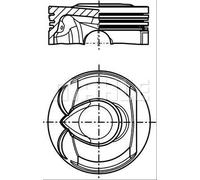 MAHLE ORIGINAL 039 PI 00123 000 Pistone motore