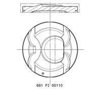 MAHLE ORIGINAL 681 PI 00110 002 Pistone motore