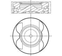 MAHLE 001 PI 00181 002 Pistone per MERCEDES-BENZ