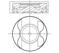 Pistone motore per cilindro 4-6 001 PI 00190 000 MAHLE per MERCEDES-BENZ