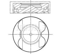 Pistone motore per cilindro 4-6 001 PI 00190 002 MAHLE per MERCEDES-BENZ