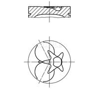 MAHLE 002 93 02 Pistone motore
