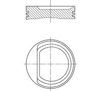 MAHLE 010 29 02 Pistone per ALFA ROMEO,FIAT,LANCIA,TATA