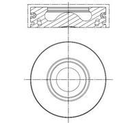 Pistone motore rivestito 013 PI 00140 002 MAHLE