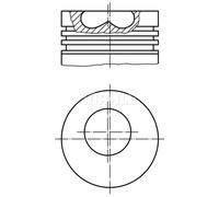 Pistone motore rivestito 015 06 00 MAHLE per FORD FOCUS I Tre volumi FOCUS I
