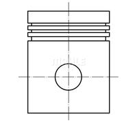 Pistone motore rivestito 015 61 00 MAHLE per FORD MAZDA VOLVO MORGAN