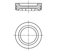 Pistone motore rivestito 021 62 00 MAHLE per RENAULT LAGUNA I MEGANE I Coach
