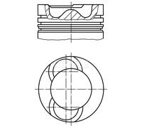 Pistone motore rivestito 028 19 01 MAHLE per VW CRAFTER 30-50 Furgone