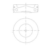 MAHLE ORIGINAL 028 PI 00158 002 Pistone motore