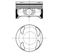Pistone motore rivestito 028 PI 00167 000 MAHLE