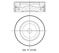 Pistone MAHLE 028 PI 00168 002 per CALIFORNIA T6 Camper (SGC, SGG, SHC) 2 2015-