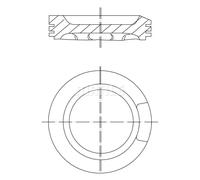 MAHLE ORIGINAL 033 04 01 Pistone motore