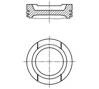Pistone motore rivestito 033 20 02 MAHLE per SKODA AUDI VW SEAT