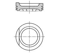 Pistone motore rivestito 034 99 01 MAHLE per AUDI VW SEAT