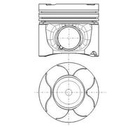 MAHLE ORIGINAL 037 PI 00151 000 Pistone motore