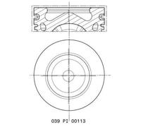 Pistone motore rivestito 039 PI 00113 010 MAHLE per FORD CITROËN VOLVO PEUGEOT
