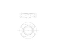 Pistone motore rivestito 081 PI 00102 002 MAHLE per BMW 5 Touring 3 Touring 5 3