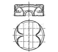 MAHLE 081 PI 00111 000 Pistone motore