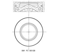 MAHLE ORIGINAL 081 PI 00129 000 Pistone motore