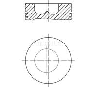 Pistone motore rivestito 439 14 00 MAHLE