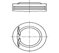 MAHLE ORIGINAL 011 02 00 Pistone motore