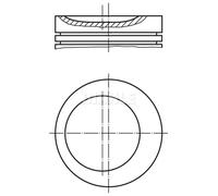 Pistone motore stagnato 011 62 00 MAHLE per OPEL KADETT E Hatchback KADETT E