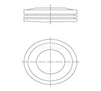 Pistone motore stagnato 012 10 03 MAHLE per OPEL ASTRA G Hatchback CORSA C