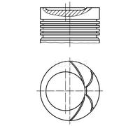 Pistone motore stagnato 034 92 02 MAHLE per AUDI 200 C3 Tre volumi COUPE B3
