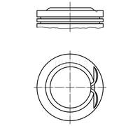 Pistone motore stagnato 040 25 00 MAHLE per PEUGEOT CITROËN