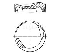 Pistone motore stagnato 081 15 02 MAHLE per BMW 3 3 Touring 5 Z1 Roadster