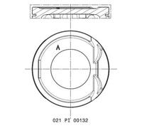 Pistone motore zincato e anodizzato duro 021 PI 00132 000 MAHLE