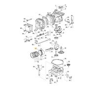 Pistone ORIGINALE STIGA motore TRE0701 trattorino tagliaerba 118551519/0