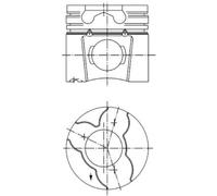 Pistone per AGRALE VW 6-Series ARMORED FURGOVAN LT 28-35 LT 28-46