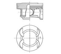 Pistone per BUICK (SGM) CHEVROLET CHEVROLET (SGM) OPEL VAUXHALL ASTRA ASTRA H CL