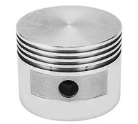 Pistone per compressore d’aria, pistone in alluminio per pompa ad aria, ricambio trattato termicamente e resistente all’usura, con testata cilindrica dal design aerodinamico, per