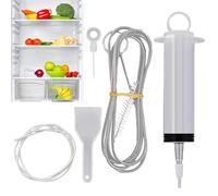 Pistone per fori di scarico del frigorifero, kit di strumenti per la rimozione degli intasamenti del frigorifero per dragaggio 'uscita di scarico, forniture per la pulizia della casa, kit anti