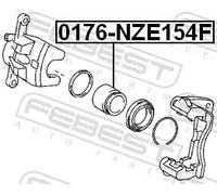 Pistone pinza freno Assale anteriore 0176-NZE154F FEBEST per TOYOTA LEXUS