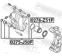 Pistone pinza freno Assale anteriore 0276-Z51F FEBEST per NISSAN INFINITI