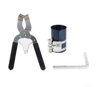 Pistone regolabile per compressore ad anello con regolazione della gamma di compressione e meccanismo di bloccaggio per l'uso in motori tosaerba e trattori (4")