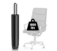 pistone sedia ufficio e pistoni a gas di ricambio 1000 libbre（450KG）-Ammortizzatore di pistone a gas per sedie girevoli, sedie da ufficio e sedie, pistone sedia gaming (Nero) (Nero nuovo)