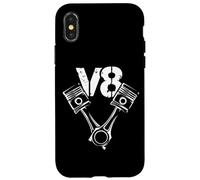 Pistone v8 US mucle cars big block car Custodia per iPhone X/XS