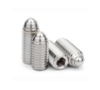 Pistoni a molla con guida a sfere, Viti Con Stantuffo A Sfera Esagonale M3-M6 6mm-50mm Confezione Da 10 Acciaio Legato 12.9 Inossidabile 304(304 Stainless Steel,35MM-M5 10PCS)