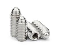 Pistoni a molla con guida a sfere, Viti di fermo con stantuffo a sfera in acciaio inossidabile 304 nere da M3 a M12 Confezione 5 o 10 pezzi(304,10MM-M3(10PCS))