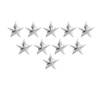 pistro 10 pezzi Snowboard Stomp Pad Pad Facile installazione Autoadesivi Accessori in lega Snow Board Mat per lo sci a forma di stella