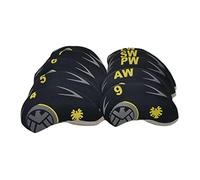 pistro 10 pz/set in neoprene Golf Club Ferro copertura testa copertura universale per mazze da golf in ferro, impermeabile e durevole - giallo