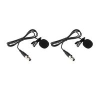 pistro 2 pz microfono Lavalier metallo cravatta clip microfono con clip XLR, per lezioni/videoconferenze