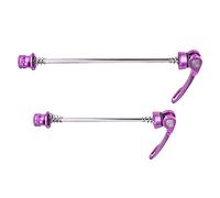 pistro 2 pz Spiedino a sgancio rapido per bicicletta da montagna ad alta resistenza MTB 100 mm 135 mm QR Spiedini Componente per bullone assale - viola