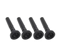 pistro 4 bocchini per tromba in plastica ABS per strumenti in ottone, comodi e durevoli, ottimo ricambio per accessori per tromba, produzione ottimale del tono, nero