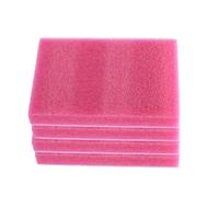 pistro 4 Cuscini in Feltro per Lavoro a Maglia e Uncinetto, Leggeri 6x4x1 Pollici, Tappetini in Schiuma per Progetti Artigianali e Professionali- Rosa Rossa